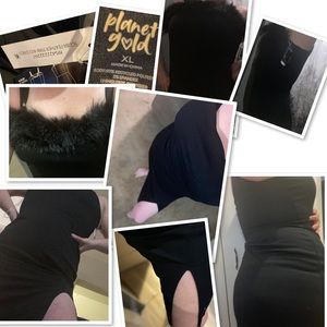 Planet gold Little black dress slim fitting
